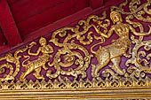 Luang Prabang, Laos - Wat Khili, detail of the gable of the sim. 